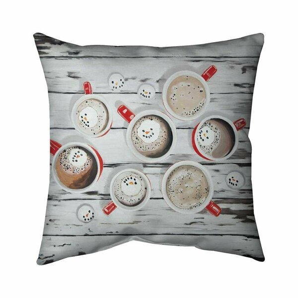 Fondo 26 x 26 in. Holiday Hot Chocolate-Double Sided Print Indoor Pillow FO2781967